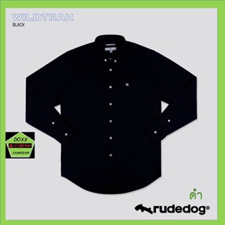 Rudedog เสื้อเชิ้ตชาย แบบมีช่องเสียบปากกา รุ่น Wild trak สีดำ