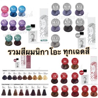 [รวมทุกเฉดสี] สีนิกาโอะ ครีมเปลี่ยนสีผม สีผมนิกาโอะ Nigao Hair Color