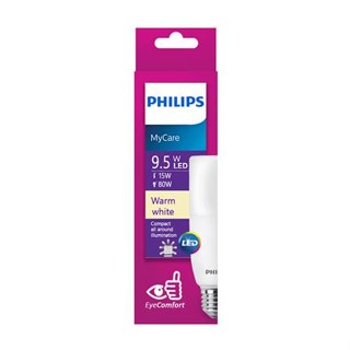 หลอดไฟ LED STICK PHILIPS E27 9.5วัตต์ สีเหลืองขาว