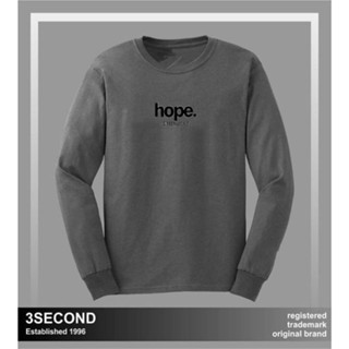 เสื้อยืดแขนยาว พิมพ์ลาย Distro 3Second แบบเรียบง่าย สําหรับผู้ชาย และผู้หญิง