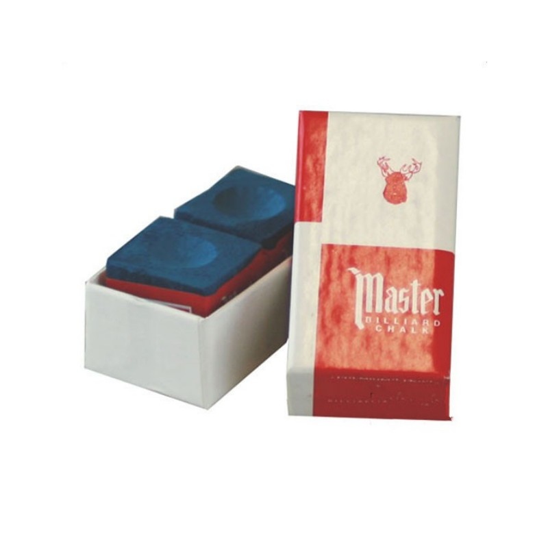 Master Chalk ชอล์กฝนหัวคิวมาสเตอร์ สีน้ำเงิน กล่อง 2 ก้อน Blue Box 2pc