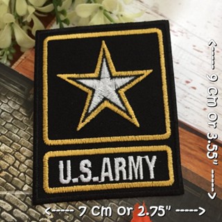 U.S. Army ตัวรีดติดเสื้อ อาร์มรีด อาร์มปัก ตกแต่งเสื้อผ้า หมวก กระเป๋า แจ๊คเก็ตยีนส์ Badge Embroidered Iron on Patch ...