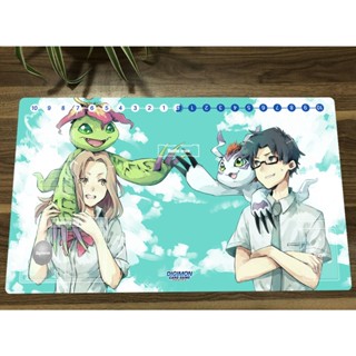 แผ่นรองเมาส์เล่นเกม Digimon Duel Playmat Mimi Tachikawa DTCG CCG สําหรับเล่นเกม