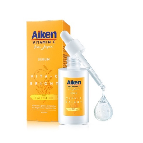 Aiken Vita C Bright Serum พร้อมน้ํามันชาทรี 30 มล.