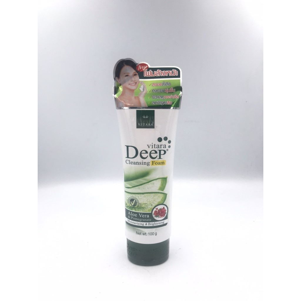Vitara Deep Cleansing Foam 100 g. โฟมล้างหน้าเพื่อผิวนุ่ม เนียนใส รับหน้าหนาว