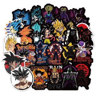 สติกเกอร์ ลายการ์ตูน Dragon Ball Z กันน้ํา สําหรับตกแต่งการ์ด 100 แผ่น