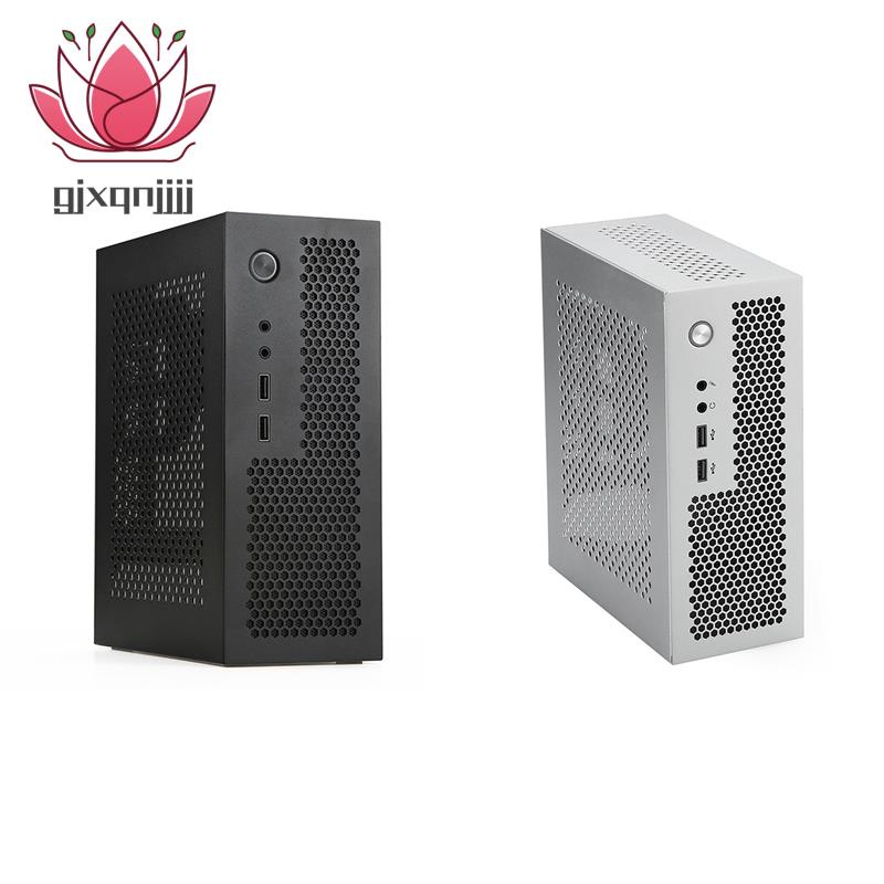 A09 HTPC เคสคอมพิวเตอร์ Mini ITX Gaming PC Chassis Desktop Chassis USB2.0 Computer Case Home Compute