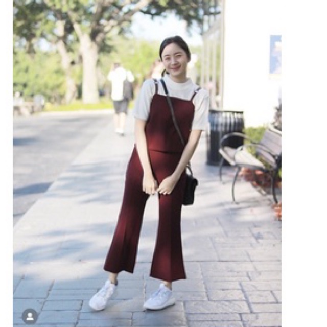 ❤️ส่งต่อ❤️ Merry Pants สี Burgundy ไซส์ S แบรนด์ Her Merry