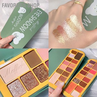 Favorites Shop พาเลตต์อายแชโดว์ เนื้อแมตต์ กลิตเตอร์ 14 สี