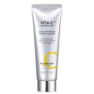 Missha Vita C Plus โฟมล้างหน้า ผิวกระจ่างใส 4.05 fl.oz / 120 มล. (วันหมดอายุ: 2026.06)