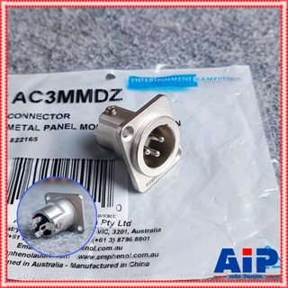 AMPHENOL AC3MMDZ XLR ติดแท่น ตัวผู้ P.XLRติดแท่น แคนนอนผู้ติดแท่น CANNONผู้ติดแท่น เอไอ-ไพศาล