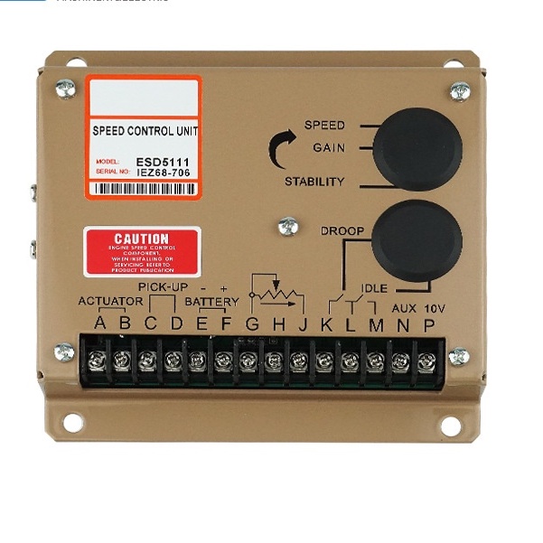 ESD5111 อุปกรณ์เสริมเครื่องกําเนิดไฟฟ้า ตัวควบคุมความเร็ว ตัวควบคุมความเร็ว Electroller