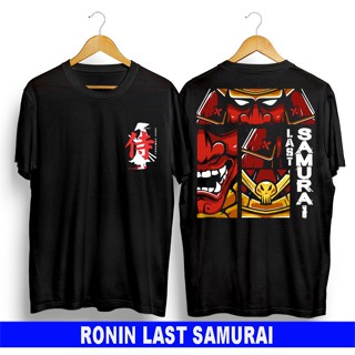 เสื้อยืดผ้าฝ้ายพิมพ์ลายแฟชั่น เสื้อยืดแขนสั้น ผ้าฝ้าย พิมพ์ลาย Ronin Samurai 30S สําหรับผู้ชาย ไซซ์ M L