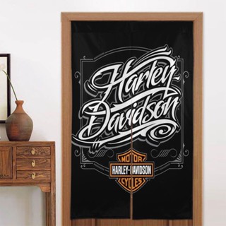 Harley Davidson (2 ชิ้น) 86 * 143 ซม. ผ้าม่านประตู แรเงา ม่านหน้าต่าง สําหรับห้องนอน / ห้องนั่งเล่น เตียง ผ้าม่าน