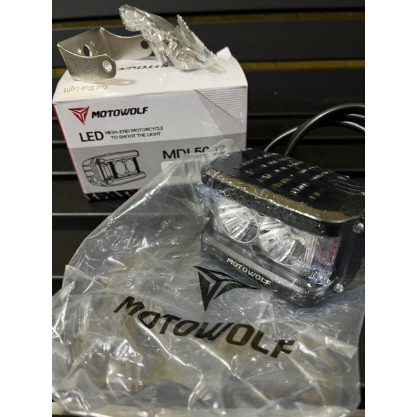 Motowolf MDL 5002 ไฟสปอร์ตไลท์พร้อมไฟไซเรน ไฟติดรถมอเตอร์ไซค์ (ของใหม่)