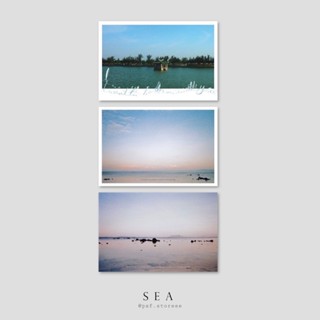 postcards 'sea' โปสการ์ดภาพถ่ายทะเล เขียนส่งได้ ตกแต่งห้องสว…