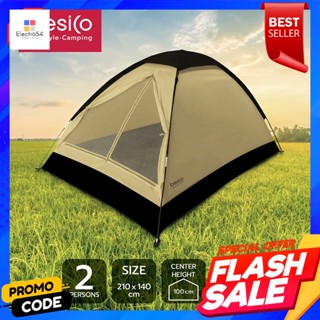 เบสิโค เต็นท์แคมป์ปิ้ง สำหรับ 2 คน รุ่น SJT-0011 สีเบจ-ดำBesico Camping Tent for 2 Person Model SJT-0011 Beige-Black