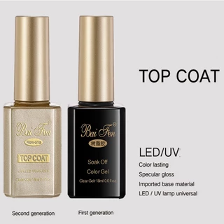 Baifen ฝาทอง รุ่นใหม่ ของแท้ Top Coat Base Coat ท็อปหนา ท็อปแก้ว ไล่ความชื้น