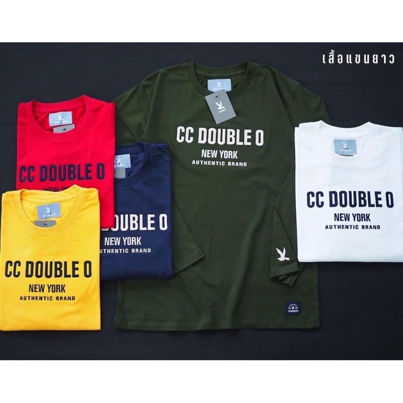 💥เสื้อยืดแขนยาวCC-OOงานปักงานป้ายตัวนูนNo.Long.07(งานขายดีสุดๆ)มาใหม่มีเก็บปลายทางด้วยนะ🌈
