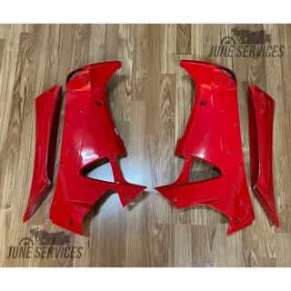 Wave 125 i (บังลม) บังลมนอก+ใน 4 ชิ้น สีแดง (263)