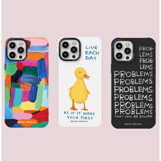 Casetify เคสโทรศัพท์มือถือ ซิลิโคนนิ่ม ลาย David Shrigley สําหรับ iPhone 14 Plus 14Pro 11 12 13 X XS XR Pro Max