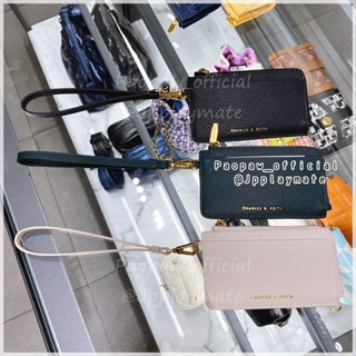 กระเป๋าใส่บัตร Charles &amp; Keith รุ่น Multi-Slot Wristlet Card Holder CK6-50770514-1 แท้จากชอป พร้อมถุงกระดาษ