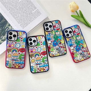 Casetify 【JON Cartoon friends】เคสโทรศัพท์มือถือ อะคริลิค TPU กันกระแทก ไล่โทนสี สําหรับ iPhone 14 plus 14 pro Max 13 12 pro Max 11