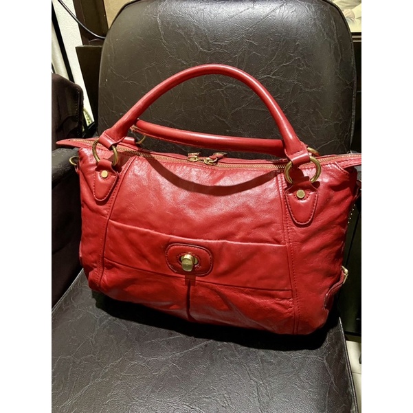 🌈 กระเป๋า Sisley สีแดง หนังแท้ สวยมาก