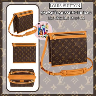 หลุยส์วิตตอง  Louis Vuitton SAUMUR กระเป๋า Messenger ขนาดเล็ก/กระเป๋าสุภาพสตรี/กระเป๋าสะพายข้าง/กระเป๋าสะพาย/สไตล์ล่าสุด