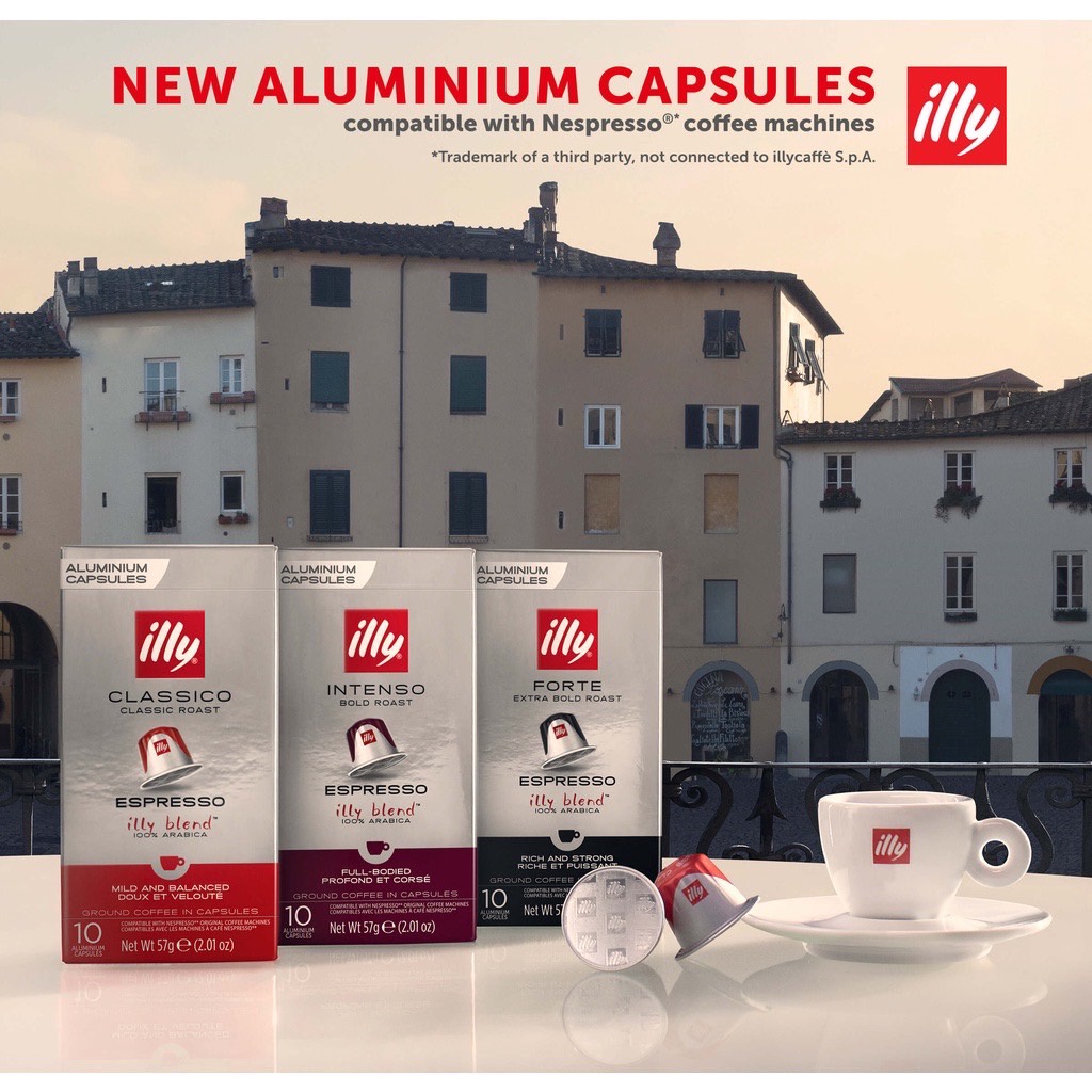 กาแฟแคปซูล มาใหม่! Illy Nespresso Capsules 1กล่อง บรรจุ 10แคปซูล ของแท้