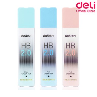 ไส้ดินสอ HB (คละสี 1 ชิ้น)  ไส้ดินสอกด 2.0 mm. ดินสอ ไส้ดินสอดำ Deli 58803 Mechanical Pencil Lead 2.