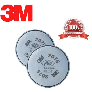 3M™ 2078 ตลับกรองสำหรับกรองฝุ่น ละออง ฟูมโลหะ ไอระเหย สารตัวทำละลายและไอกรด ระดับเจือจาง, P95 * ( 1 คู่ )