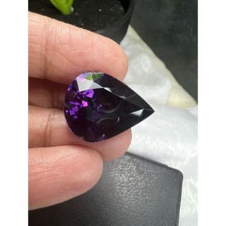 cz pear Amethyst 13x18mm 1 pieces