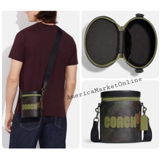 กระเป๋า COACH/ Barrel Crossbody In Signature Canvas With Camo Print And Coach Patch (COACH CC024)