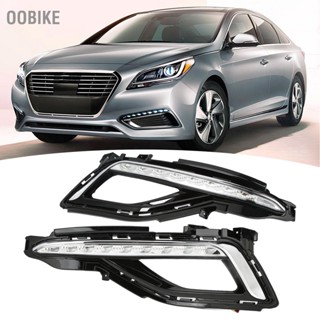 Oobike ไฟตัดหมอก Led ซ้าย ขวา สีขาว แบบเปลี่ยน สําหรับ Hyundai Sonata 2015‐2017