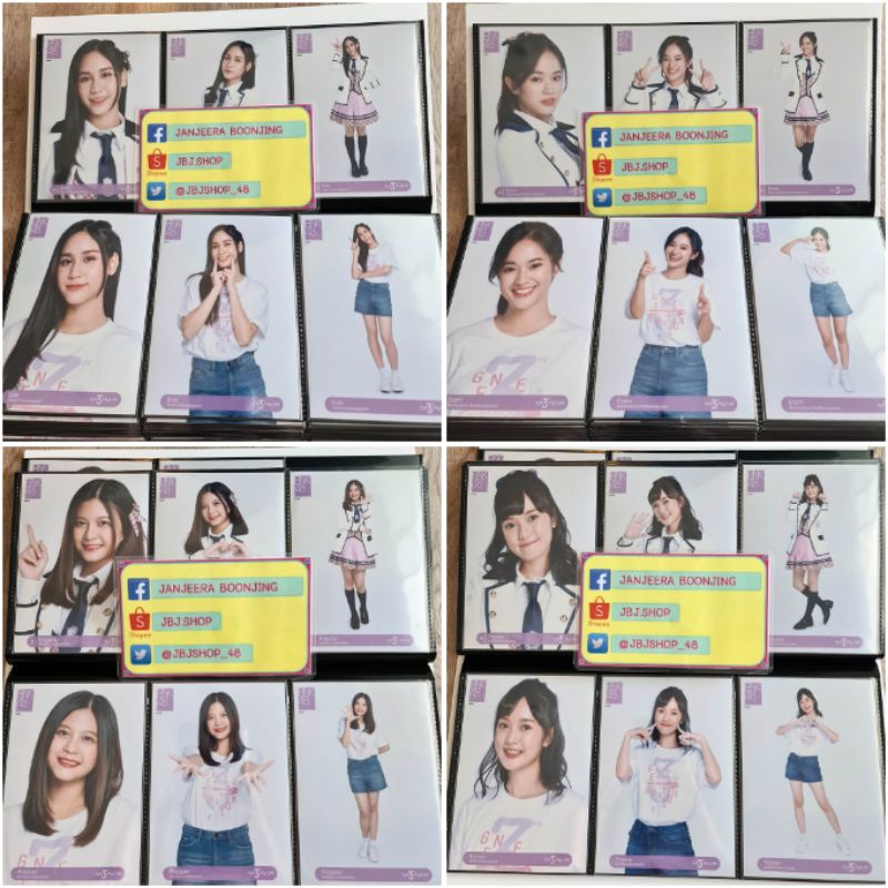 Full Comp 6 ใบ debut Photoset BNK48 รุ่น 3 - อีฟ เอิร์น ป๊อปเปอร์ ยาหยี