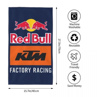 2019 Red Bull KTM Racing MotoGP ผ้าขนหนู ทรงสี่เหลี่ยม ผ้าขนหนูเช็ดหน้า ผ้าขนหนูอาบน้ํา วิ่ง ฟิตเนส โยคะ กีฬากลางแจ้ง ผ้าขนหนู 70x40 ซม.