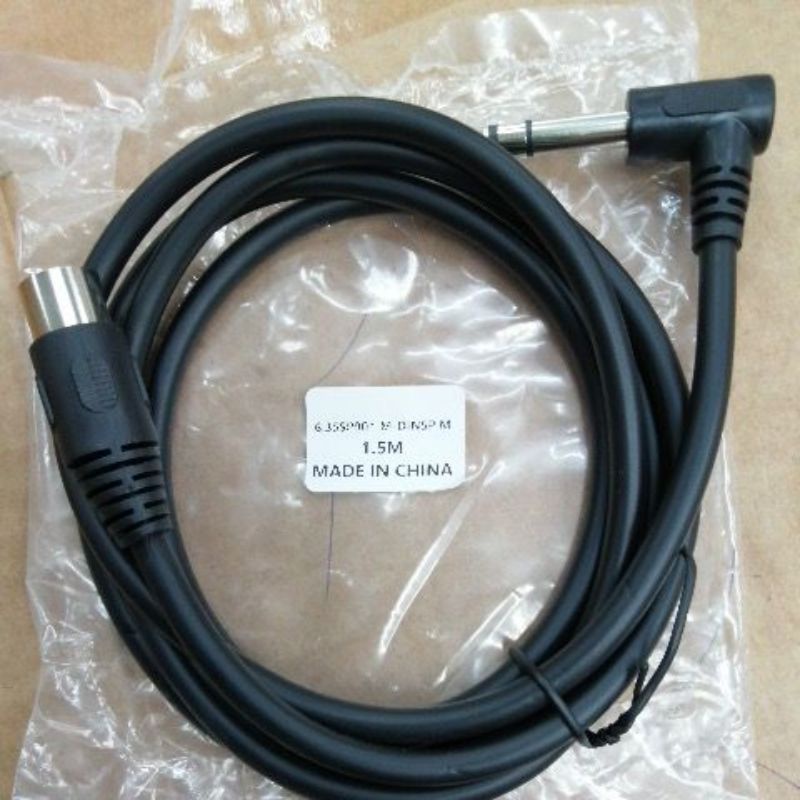 สาย 6.35มม.(1/4นิ้ว) TRSแจ็คสเตอริโอAudio Din 5 Pin MIDIชายคุณภาพสูง0.2M/1.5Mสำหรับไมโครโฟน