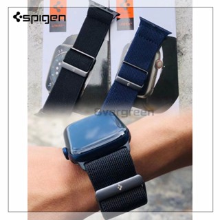 Spigen Lite สายนาฬิกาข้อมือไนล่อนถัก สําหรับ iWatch Ultra 49 มม. 45 มม. 41 มม. 44 มม. 40 มม. iWatch Series 8 7 6 5 4 3 2 1 SE