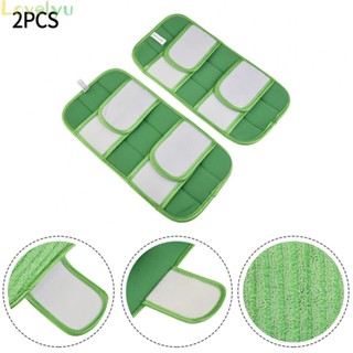 [ FAST SHIPPING ]2* Green Reusable Dust Mop Pads/Microfiber Fiber Pad Cleaning Pads,29*15cm New