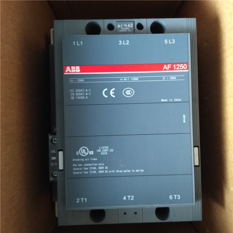 YY ABB คอนแทคเตอร์ 3 ชั้น AF series AC/DC ดําเนินการ 1NC+1NO 1250A AF1250-30-11-68 AF1250-30-11-70 A