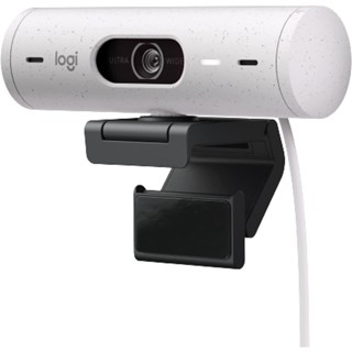 Logitech Brio 500 Full HD 1080p Webcam with Auto Light Correction Auto-Framing แก้ไขสภาพแสง (off white) (960-001429)