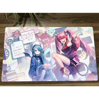 Yugioh Girls Live Twin Kisikil &amp; Lilla TCG แผ่นรองเมาส์ยาง 60x35 ซม. สําหรับเล่นเกม