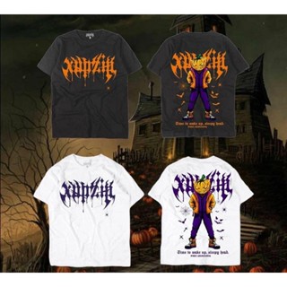 ใหม่ เสื้อยืดสกรีนลาย HALLOWWEEN NIGHT 🎃 เสื้อยืดXupzip ค่าจัดส่งถูก