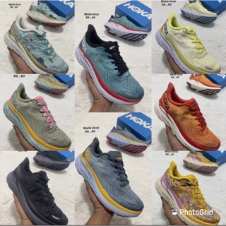 Hoka ONE ONE Clifton 8 รองเท้าวิ่งลําลอง ระบายอากาศ ดูดซับแรงกระแทก ขนาดใหญ่ สําหรับผู้ชาย ผู้หญิง🏃‍♀️