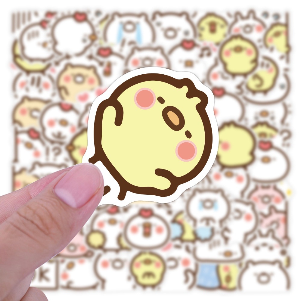 พร้อมส่ง ยูนิคอร์น หมู เพนกวิน ชิบะอินุ ฮัสกี้ Cute animal japan 60แผ่น STICKER กันน้ำ สติ๊กเกอร์