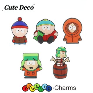 【Cute Deco】ตัวร้ายการ์ตูนน่ารัก (5 แบบ) Kenny Carman Kyle Stan Charm Button Crocs Jibbitz Croc Shoes Charm วัสดุเรซิน สําหรับรองเท้า