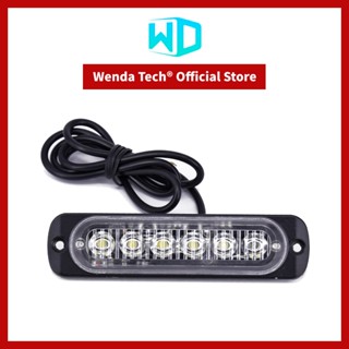 ไฟตัดหมอก ไฟหน้ารถยนต์ DRL 6 LED สำหรับติดรถยนต์ 1 ชิ้น