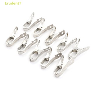 [ErudentT] คลิปโลหะสเตนเลส สําหรับหนีบกระดาษ รูปภาพ 10 ชิ้น [ใหม่]