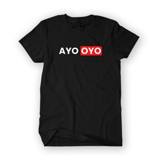 เสื้อผ้าผชเสื้อยืด ผ้าฝ้าย ลาย Ayo OYO Distro Mi Chat 30s สําหรับผู้ชาย และผู้หญิงS-5XL